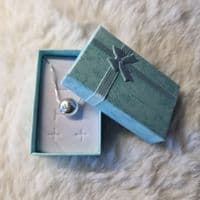 Leaf & Flower Bead Sterling Silver Necklace