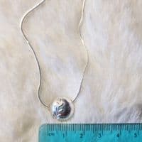 Leaf & Flower Bead Sterling Silver Necklace