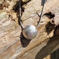 Leaves Bead Sterling Silver Necklace