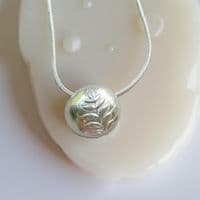 Leaves  Bead Sterling Silver Necklace