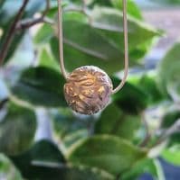 Leaves Bead Sterling Silver Necklace