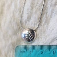 Leaves  Bead Sterling Silver Necklace