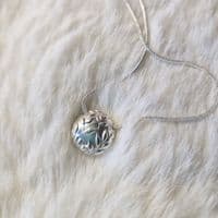 Leaves  Bead Sterling Silver Necklace