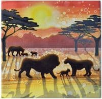 Lion Silhouette Coaster