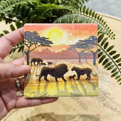 Lion Silhouette Coaster