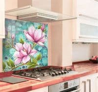 Magnolia Floral Splashback