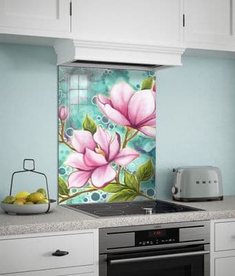 Magnolia Floral Splashback