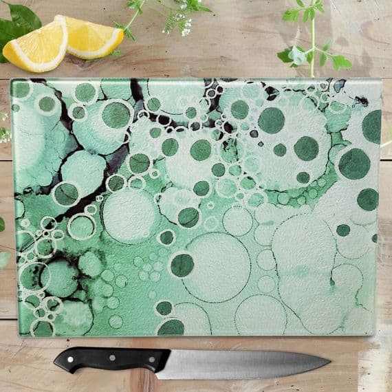 Mint Abstract Worktop Saver