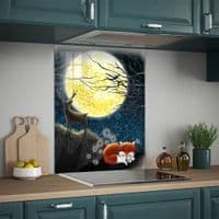 Moongazing Fox and Stag Splashback