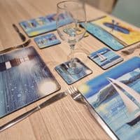 Nautical Boat Placemat and Coaster Set