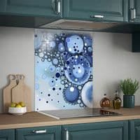 Navy Abstract Splashback