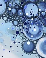 Navy Abstract Splashback