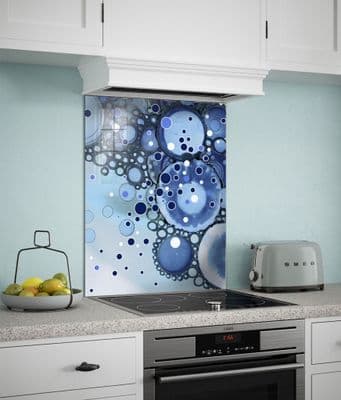 Navy Abstract Splashback