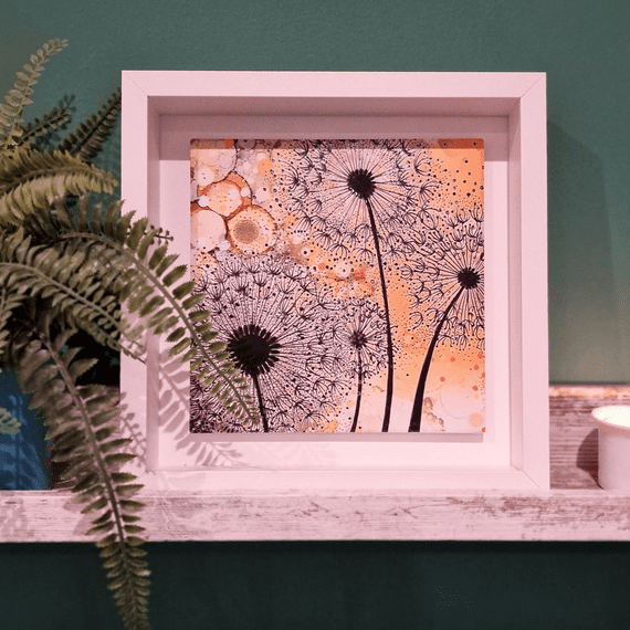 Ochre Black Dandelion Large Picture