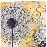 Ochre Dandelion 1 Coaster