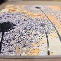 Ochre Dandelion 4 Ceramic Trivet