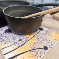 Ochre Dandelion 4 Ceramic Trivet