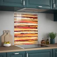 Orange Linear Splashback