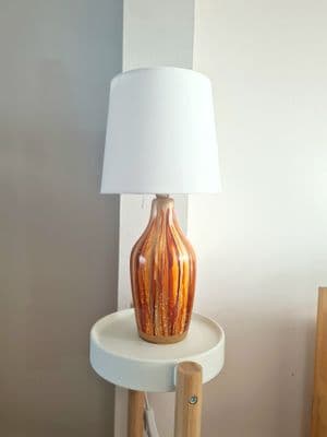 Orange Slim Smooth Table Lamp