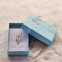 Pair of leaves Sterling Silver Necklace