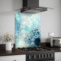 Pale Turquoise Dandelion Splashback (151-SB)