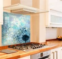Pale Turquoise Dandelion Splashback (151-SB)