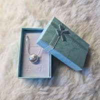 Palm Leaves 2 Bead Sterling Silver Necklace