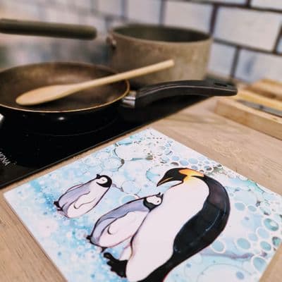 Penguin Ceramic Trivet