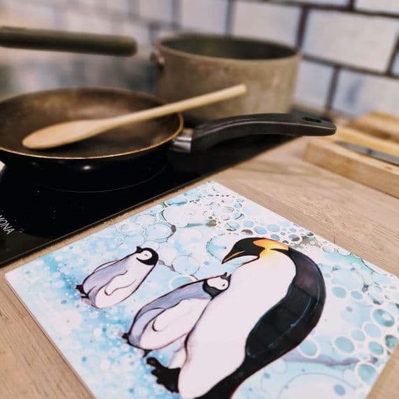 Penguin Ceramic Trivet