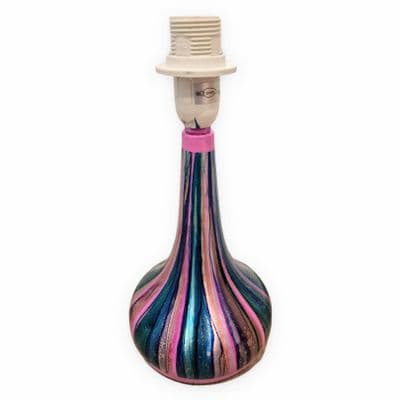 Pink & Turquoise Touch Lamp