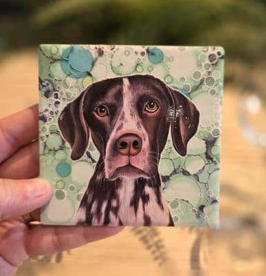 Pointer Dog Coaster