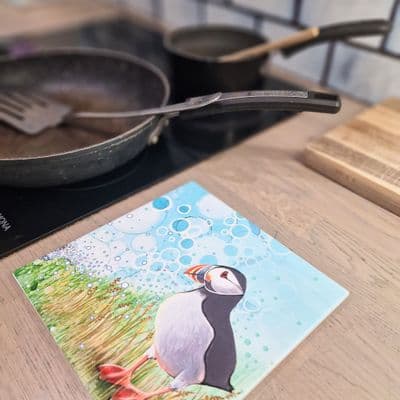 Puffin Ceramic Trivet