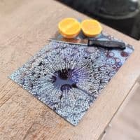 Purple Blue Dandelion Worktop Saver