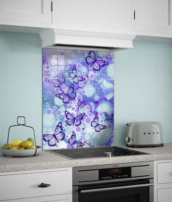 Purple Butterfly Splashback (125-SB)