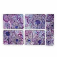 Purple Dandelion Placemat and Coaster Set (PW)