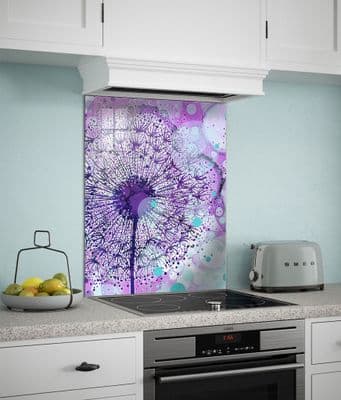 Purple Dandelion Splashback (132-SB)