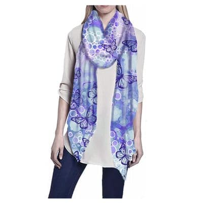Purple Flutter Scarf
