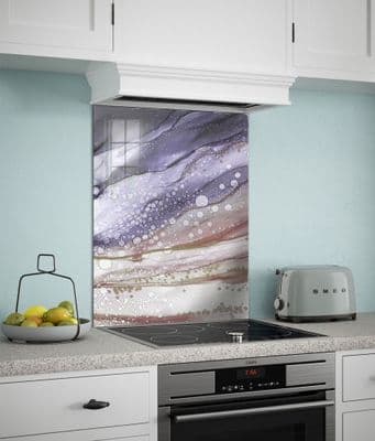 Purple Grey Abstract Splashback (162-SB)