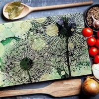 Sage Green Dandelion Worktop Saver