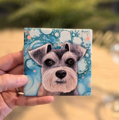 Schnauzer Dog Coaster