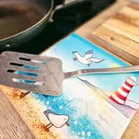 Seagull Lighthouse Ceramic Trivet