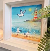 Seagull & Lighthouse Large Picture