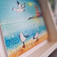 Seagull & Lighthouse Large Picture