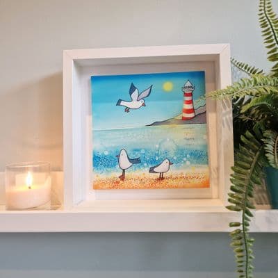 Seagull & Lighthouse Large Picture