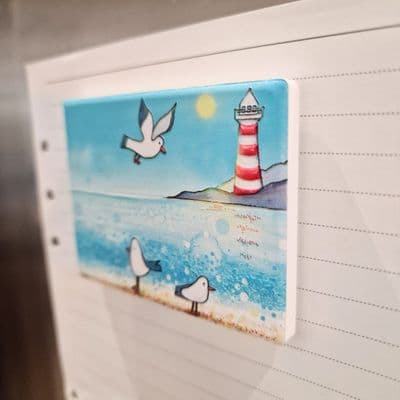 Seagull Lighthouse Magnet
