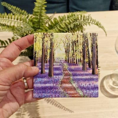 Spring Ceramic Coaster - Woodland Walk