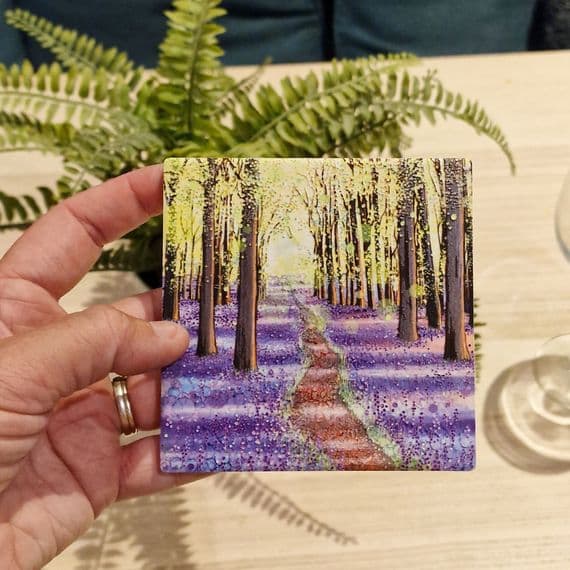 Spring Ceramic Coaster - Woodland Walk