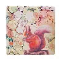 Squirrel Ceramic Coaster - Woodland Wildlife