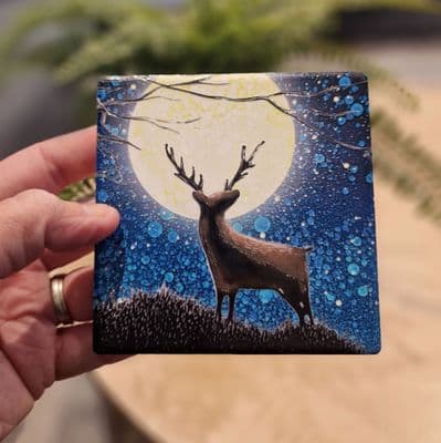 Stag Coaster