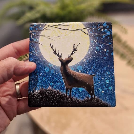 Stag Coaster